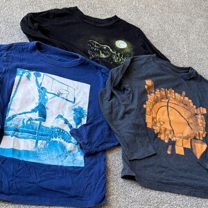 Boys Graphic Long Sleeve T-Shirts Lot of 3